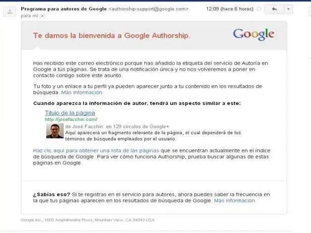 Google Authorship (mail)